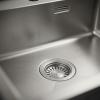 Pure.Sink Luxion Stainless steel sink 51x50 cm Tapwing with tap hole PLX5150T-02